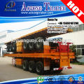 Best selling Tri axles container transport flat bed semi trailer with twist locks for sale
